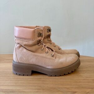 Timberland Pink Lace-Up Boots